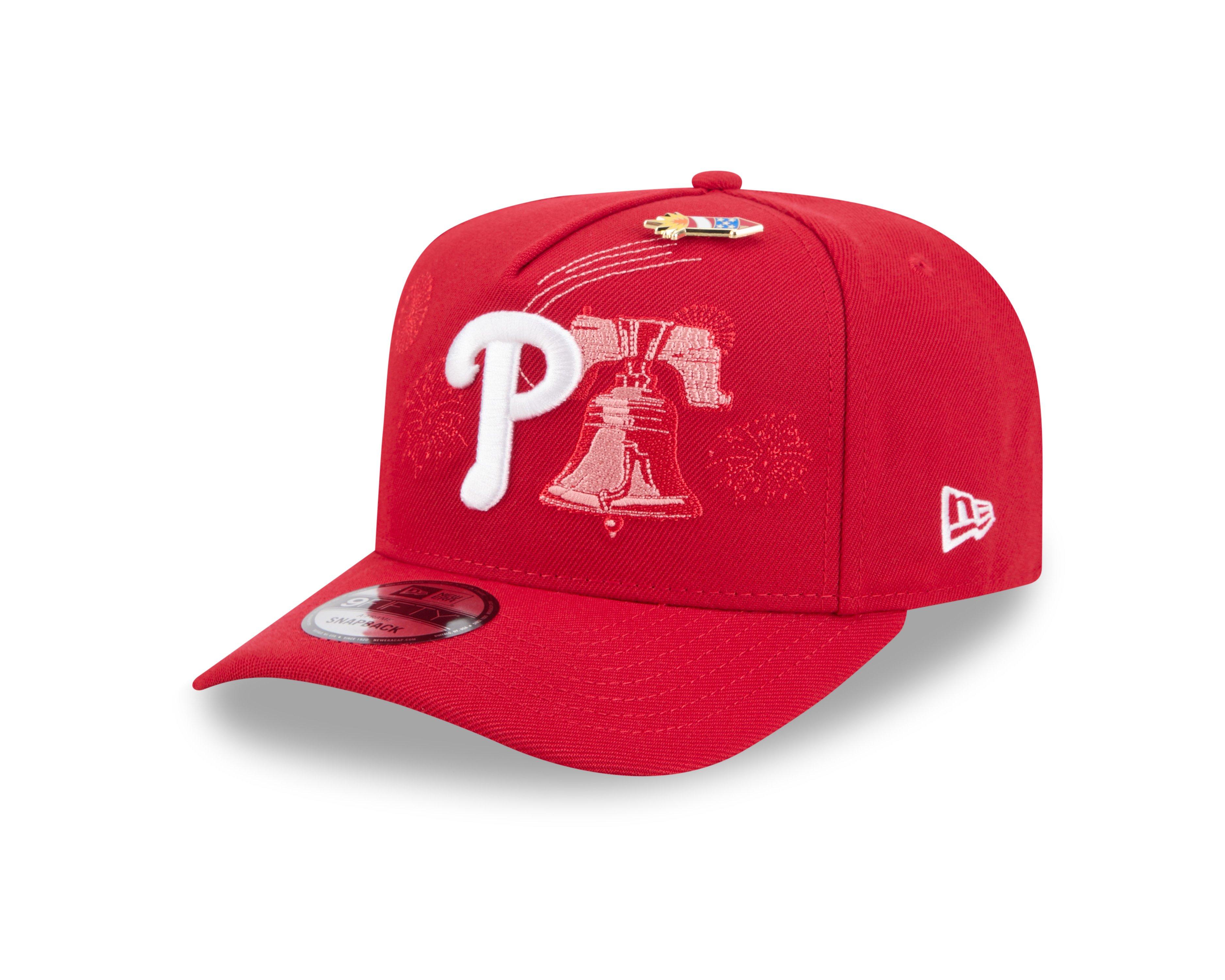 New Era Philadelphia Phillies 9FIFTY A-Frame Embroidered Pennant Snapback Hat - Red - RED